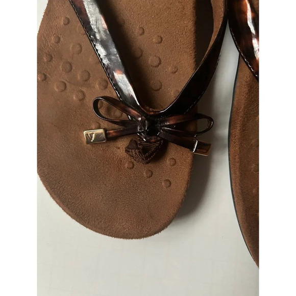 Vionic Women’s Bella ll Toe-Post Tortoise Slip On Thong Sandals - Picture 7 of 8